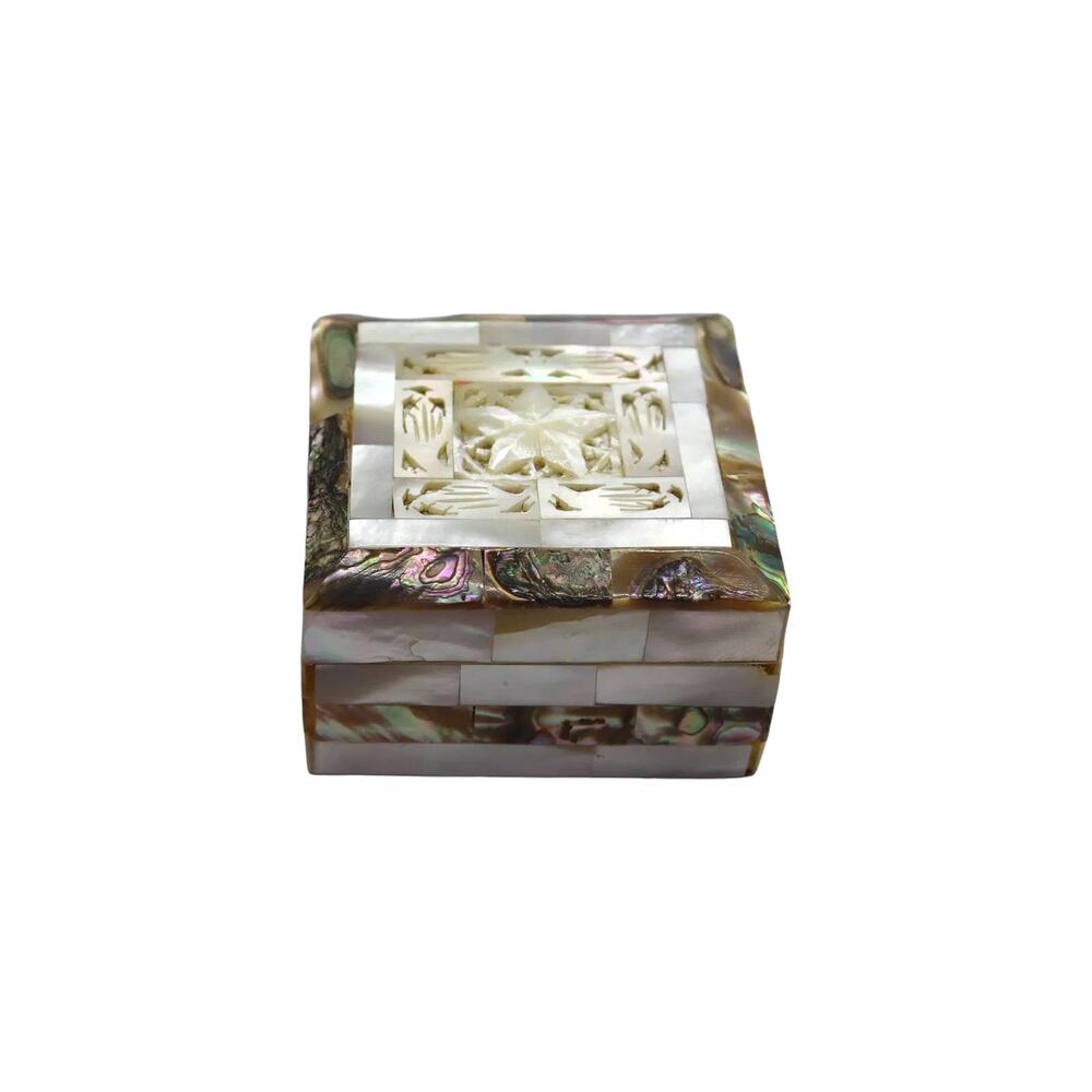 Vintage Abalone & Mother of Pearl Trinket Box